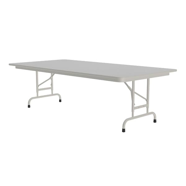 CFA Adjustable Melamine Folding Tables 36x96 Gray Granite